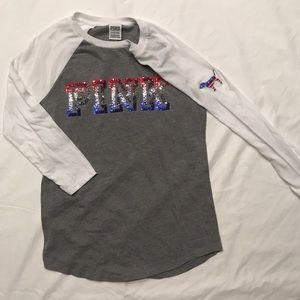 PINK Raglan 🇺🇸 Tee